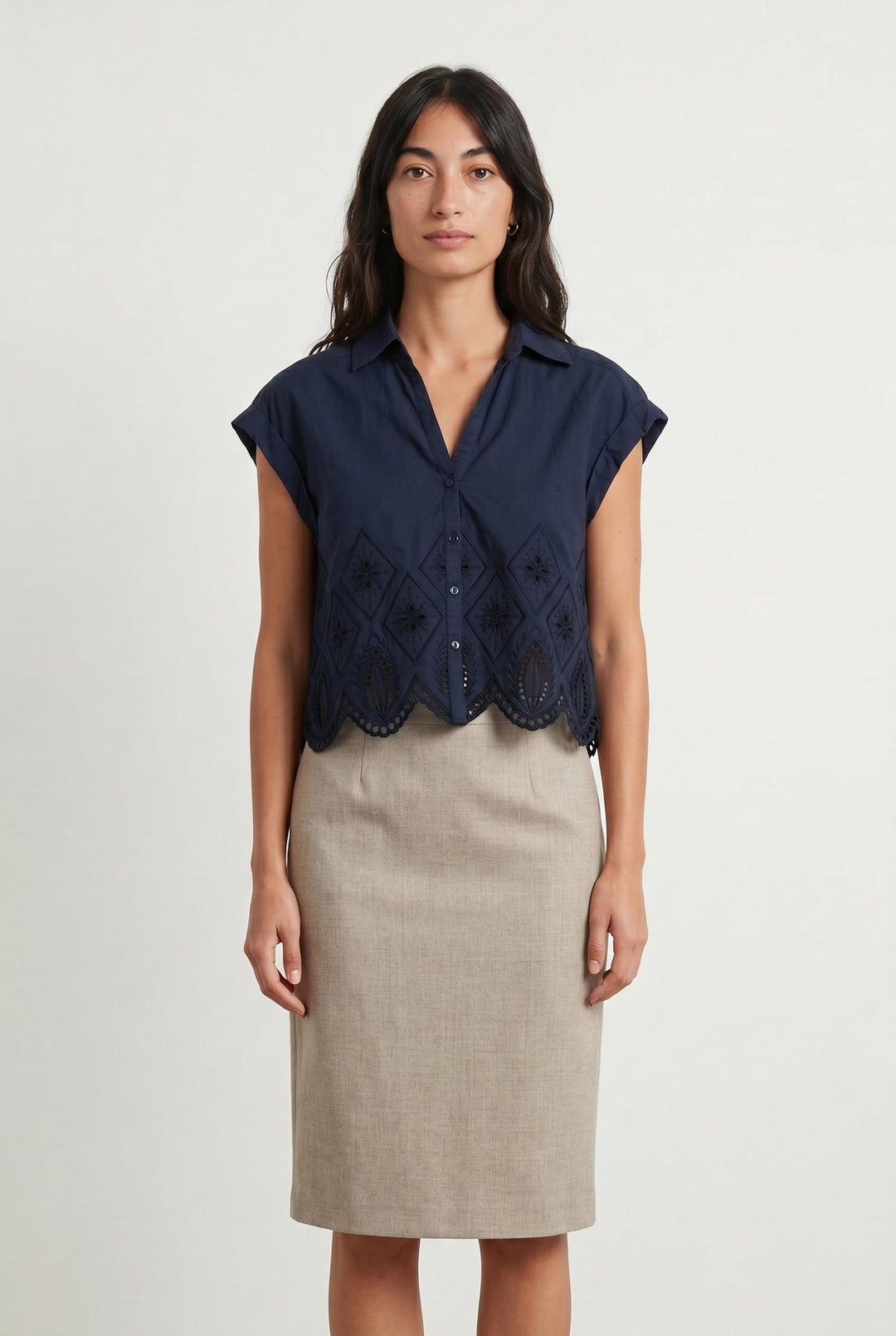 Blouse Bleue - Taille M/38 de la marque Caroll | PARAD107341 - Vendu par Paradigme - Image 1