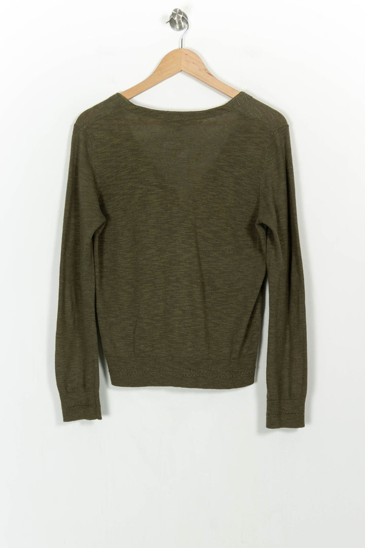 Cardigan Vert - Taille M/38 de la marque Caroll | PARAD107342 - Vendu par Paradigme - Image 4