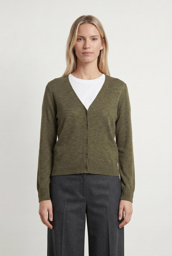 Cardigan Vert - Taille M/38 de la marque Caroll | PARAD107342 - Vendu par Paradigme - Image 1