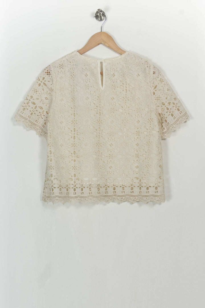 Blouse Blanche - Taille M/38 de la marque La Fée Maraboutée | PARAD107343 - Vendu par Paradigme - Image 4