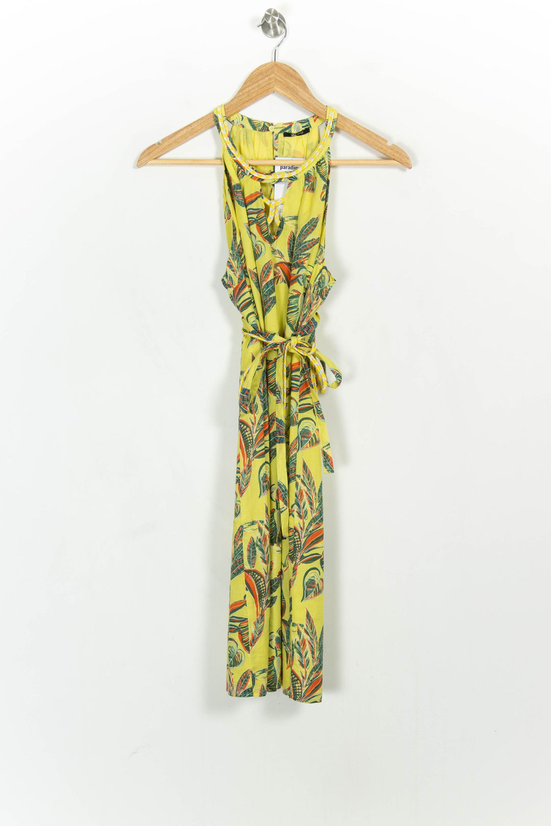 Robe Portefeuille Jaune et Vert - Taille L/40 de la marque One Step | PARAD107344 - Vendu par Paradigme - Image 2