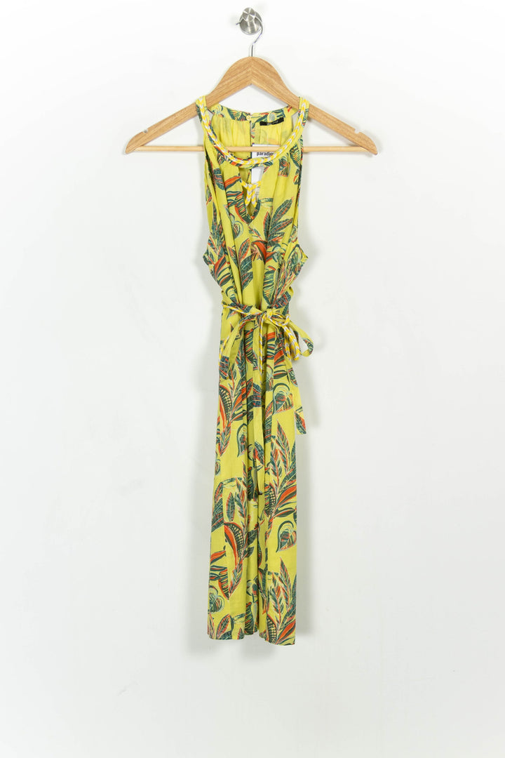 Robe Portefeuille Jaune et Vert - Taille L/40 de la marque One Step | PARAD107344 - Vendu par Paradigme - Image 2