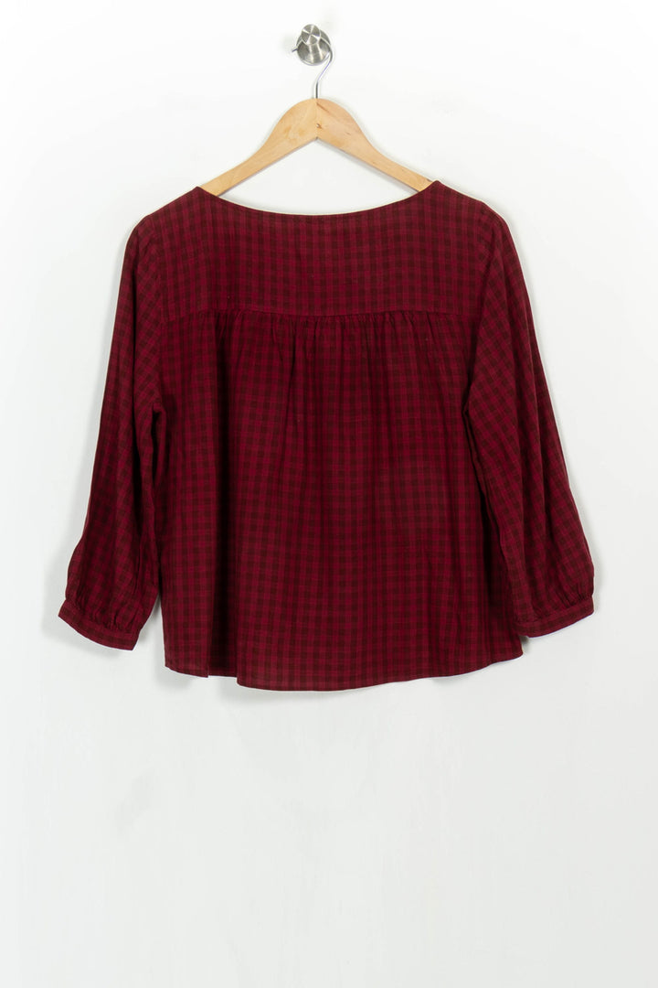 Blouse Bordeaux - Taille S/36 de la marque Des petits hauts | PARAD107345 - Vendu par Paradigme - Image 4