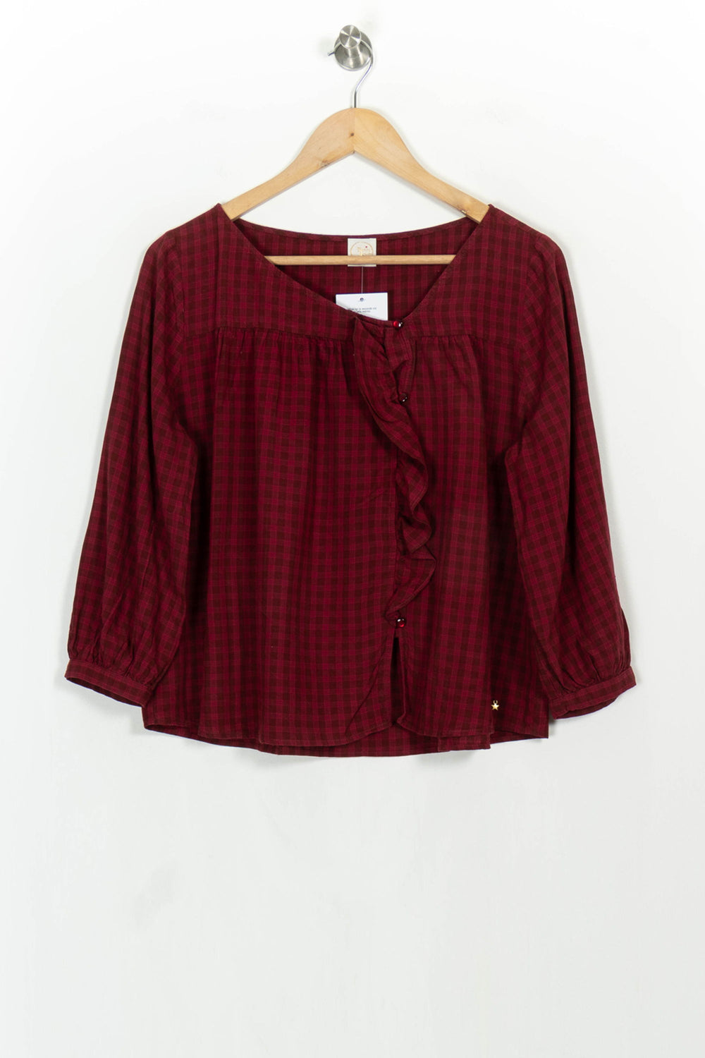 Blouse Bordeaux - Taille S/36 de la marque Des petits hauts | PARAD107345 - Vendu par Paradigme - Image 2