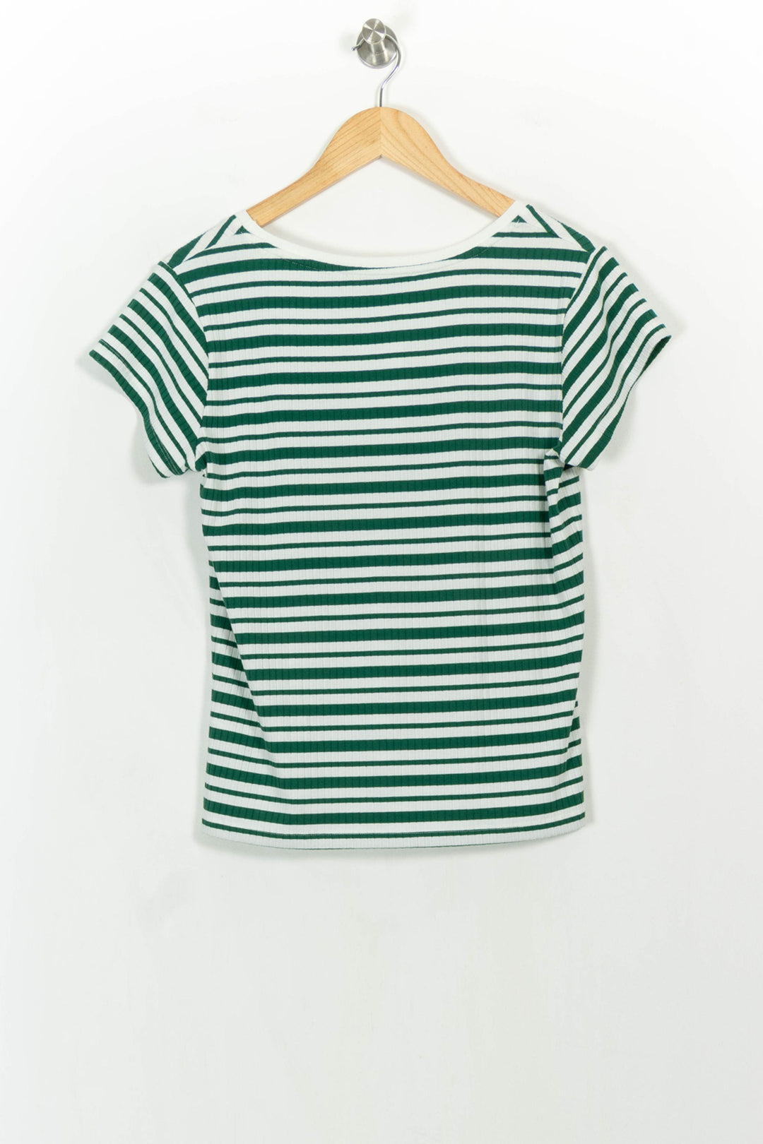 Tee-shirt Vert et Blanc - Taille M/38 de la marque La Fée Maraboutée | PARAD107351 - Vendu par Paradigme - Image 4