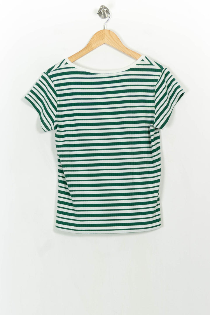 Tee-shirt Vert et Blanc - Taille M/38 de la marque La Fée Maraboutée | PARAD107351 - Vendu par Paradigme - Image 4