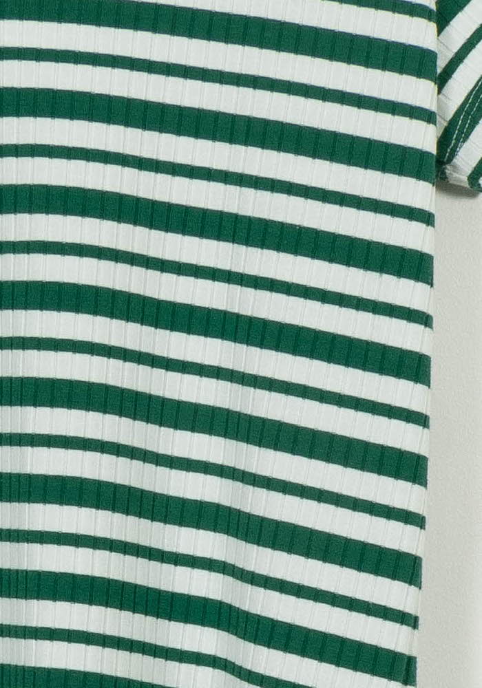 Tee-shirt Vert et Blanc - Taille M/38 de la marque La Fée Maraboutée | PARAD107351 - Vendu par Paradigme - Image 3