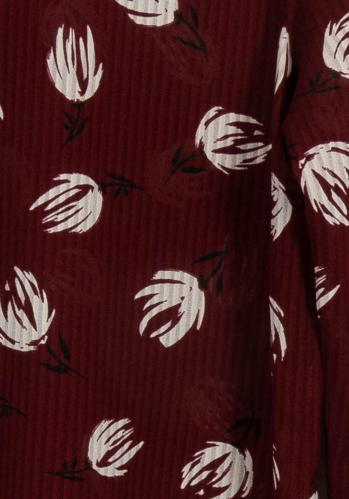 Chemise Bordeaux et Blanche - Taille XS/34 de la marque Comptoir des Cotonniers | PARAD107357 - Vendu par Paradigme - Image 3