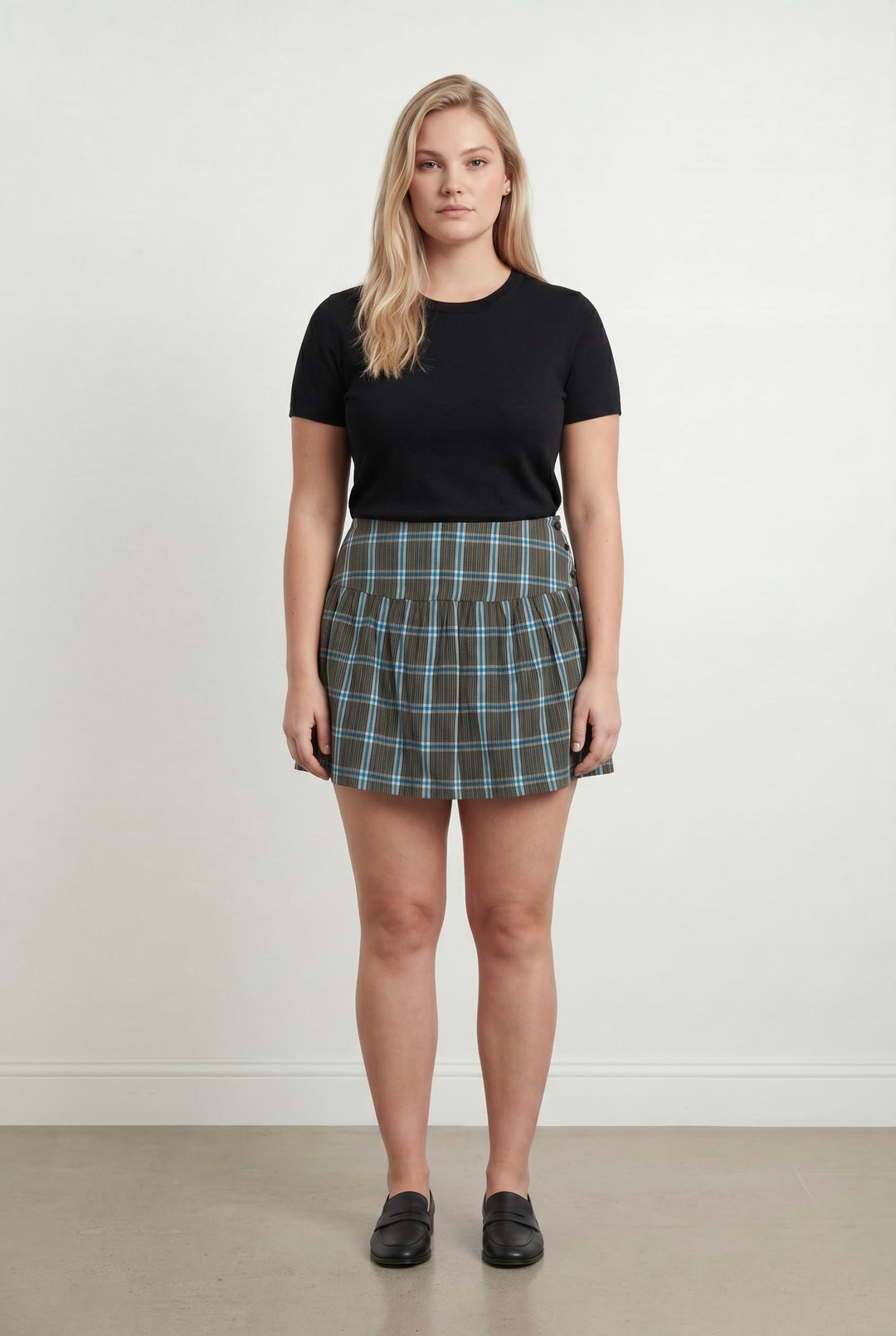 Jupe Plissée Bleue et Marron - Taille XL/42 de la marque Soeur | PARAD107361 - Vendu par Paradigme - Image 1