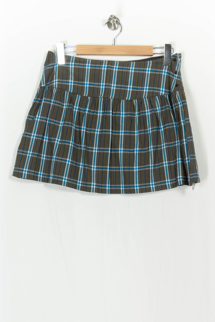 Jupe Plissée Bleue et Marron - Taille XL/42 de la marque Soeur | PARAD107361 - Vendu par Paradigme - Image 2