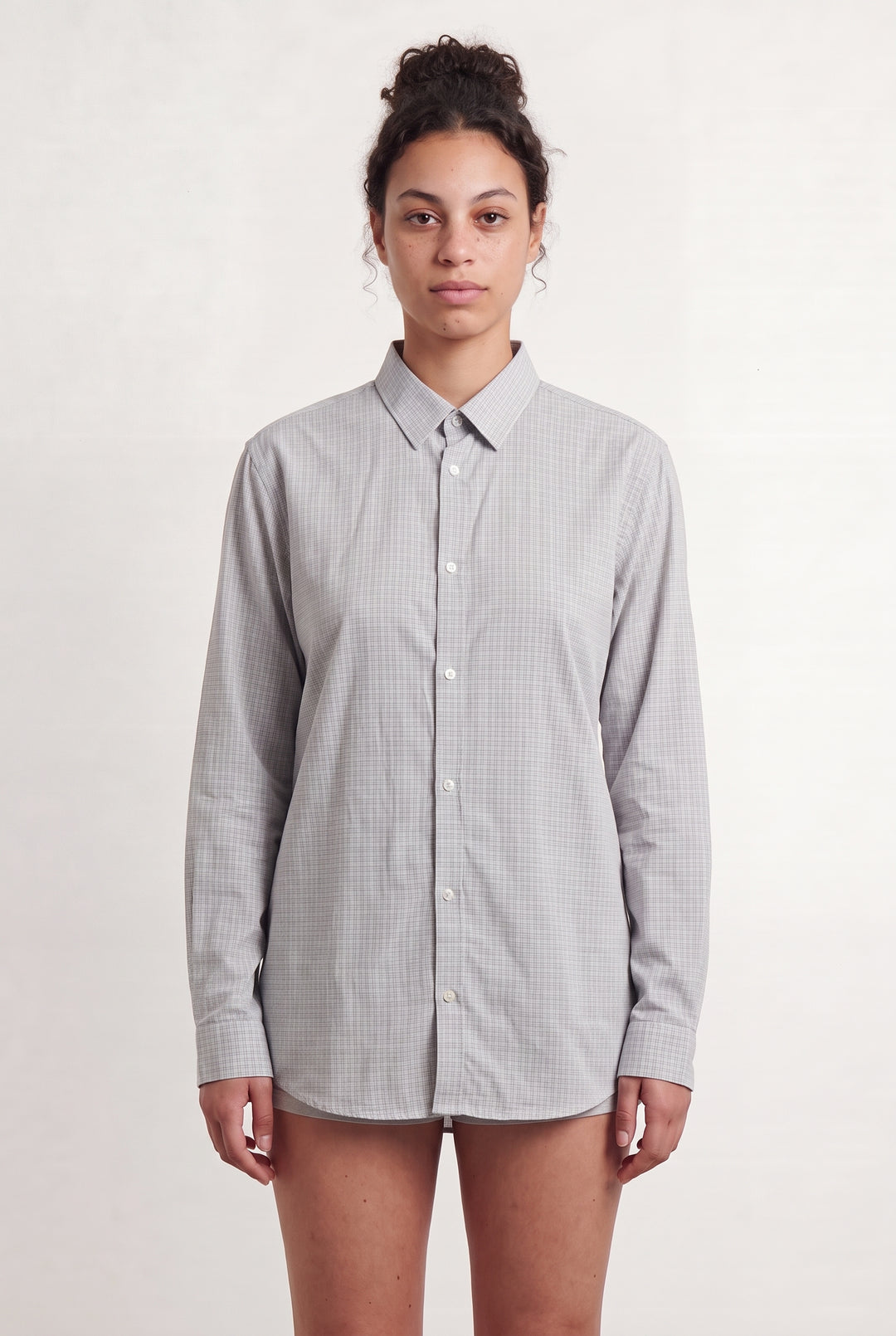 Chemise Grise - Taille L/40 de la marque Ines de la Fressange Paris | PARAD107364 - Vendu par Paradigme - Image 1