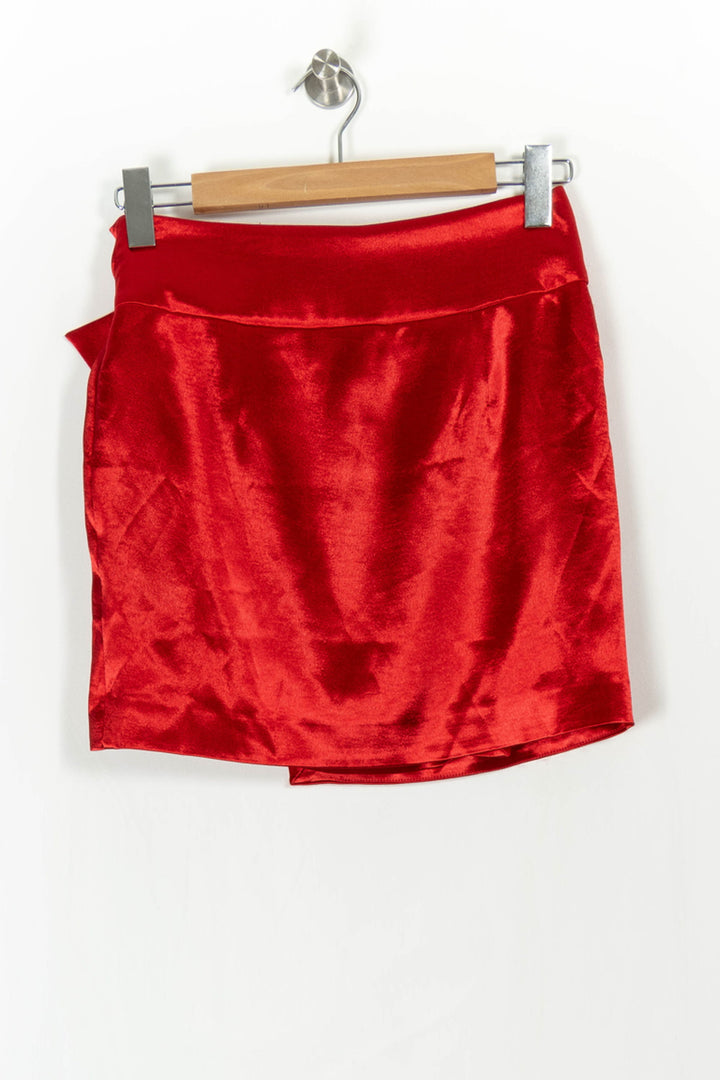 Jupe Portefeuille Rouge - Taille M/38 de la marque ba&sh | PARAD107366 - Vendu par Paradigme - Image 4