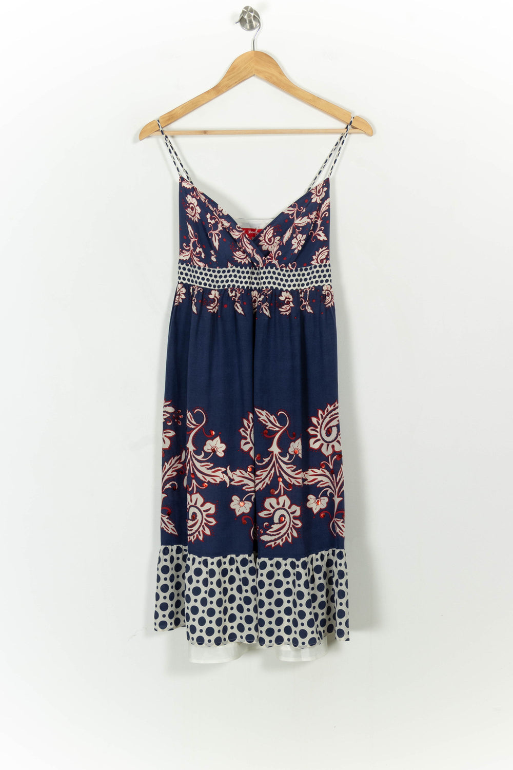Robe Courte Bleue et Blanche - Taille M/38 de la marque Derhy | PARAD107371 - Vendu par Paradigme - Image 2