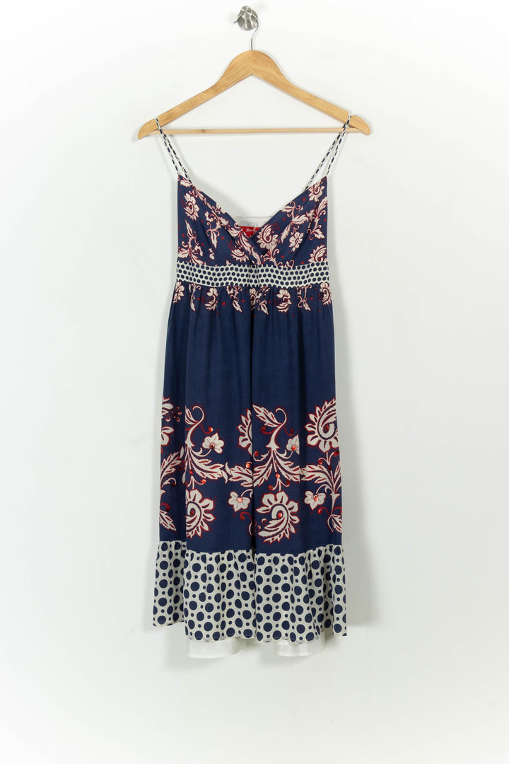 Robe Courte Bleue et Blanche - Taille M/38 de la marque Derhy | PARAD107371 - Vendu par Paradigme - Image 2