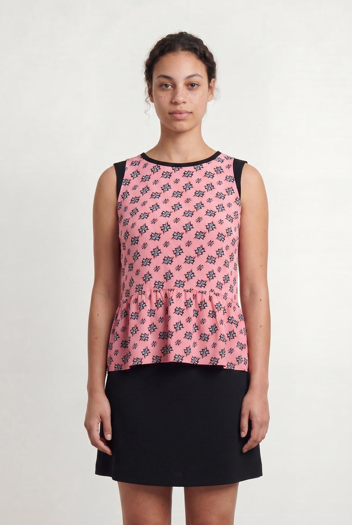 Débardeur Rose et Noir - Taille L/40 de la marque Sandro | PARAD107372 - Vendu par Paradigme - Image 1