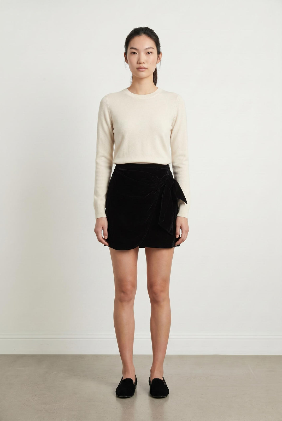 Jupe Portefeuille Noire - Taille S/36 de la marque Petite Mendigote | PARAD107375 - Vendu par Paradigme - Image 1