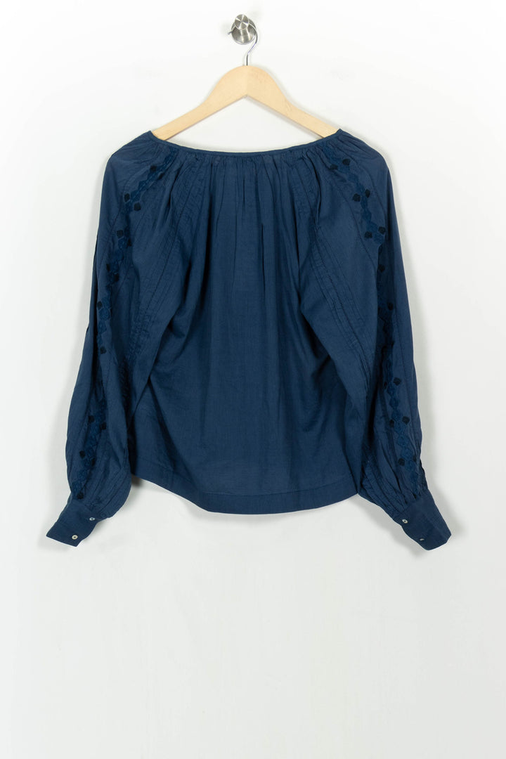 Blouse Bleue - Taille S/36 de la marque Galeries Lafayette | PARAD107377 - Vendu par Paradigme - Image 4
