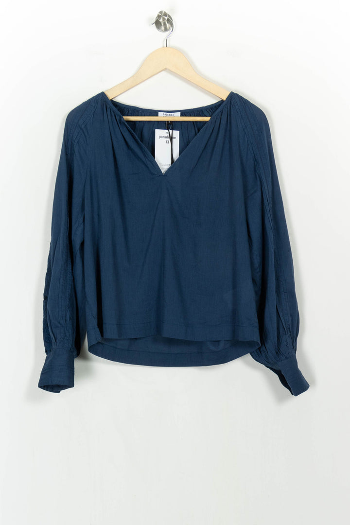 Blouse Bleue - Taille S/36 de la marque Galeries Lafayette | PARAD107377 - Vendu par Paradigme - Image 2