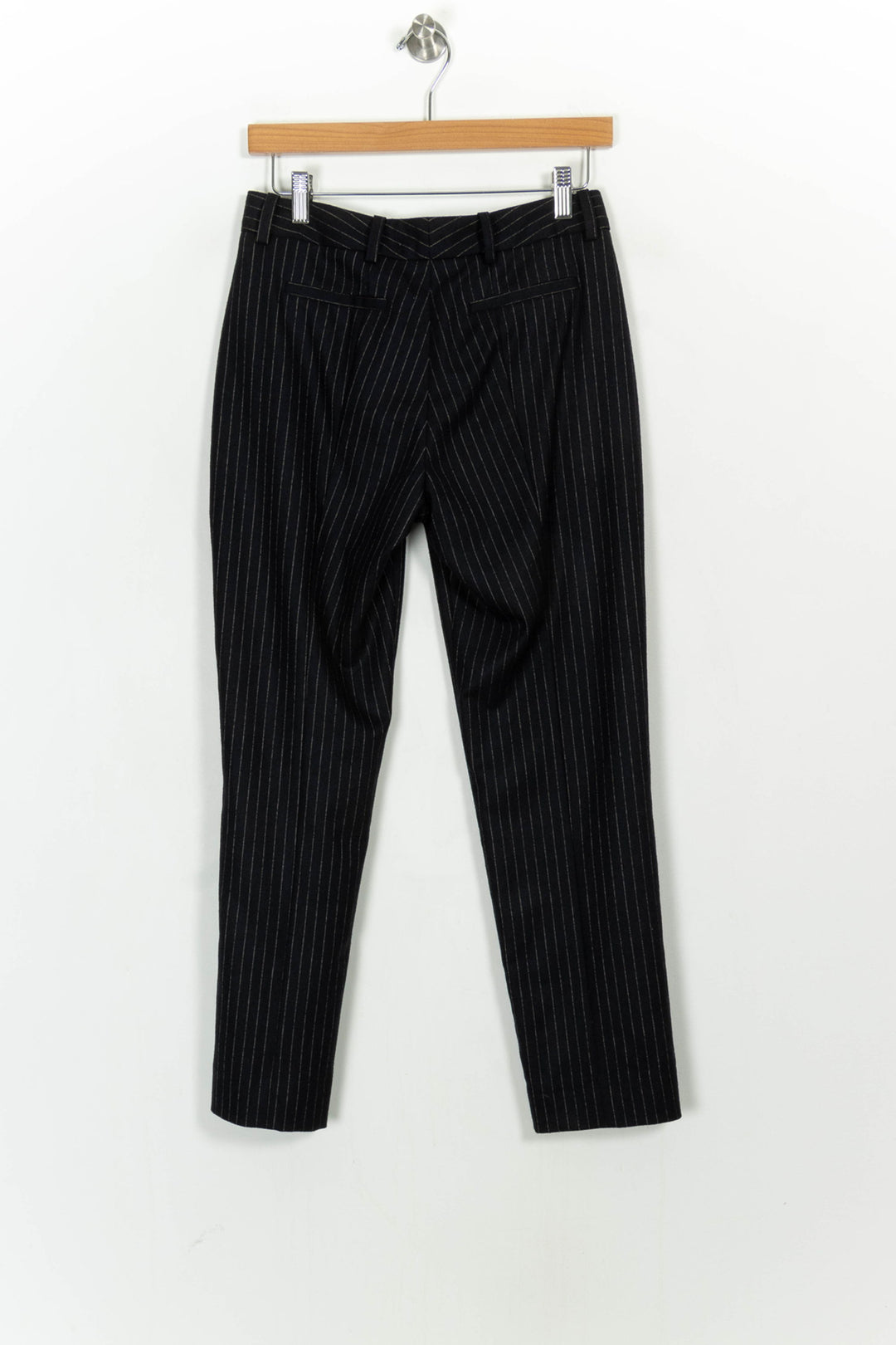 Pantalon À Rayures Noir et Blanc - Taille S/36 de la marque Ines de la Fressange Paris | PARAD107379 - Vendu par Paradigme - Image 4