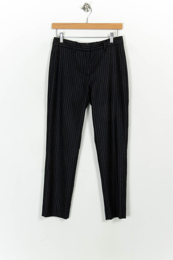 Pantalon À Rayures Noir et Blanc - Taille S/36 de la marque Ines de la Fressange Paris | PARAD107379 - Vendu par Paradigme - Image 2