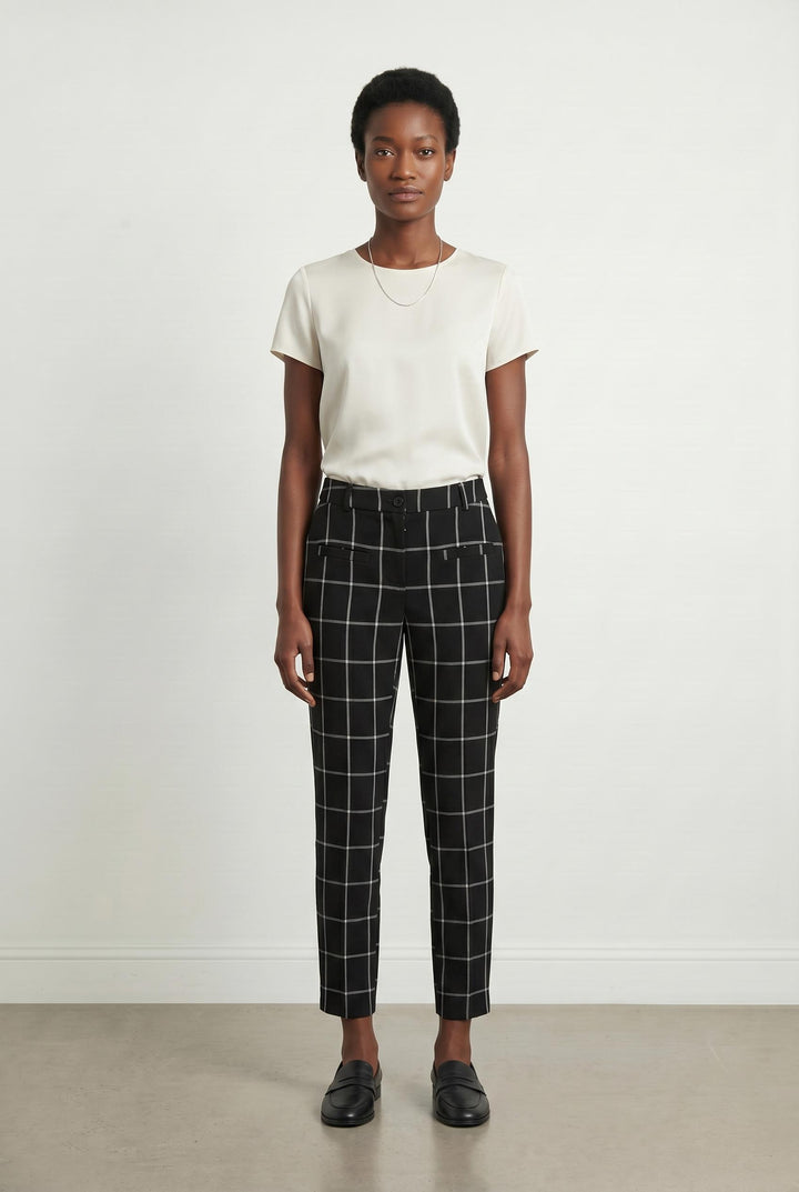 Pantalon Noir et Blanc - Taille XS/34 de la marque La Fée Maraboutée | PARAD107405 - Vendu par Paradigme - Image 1