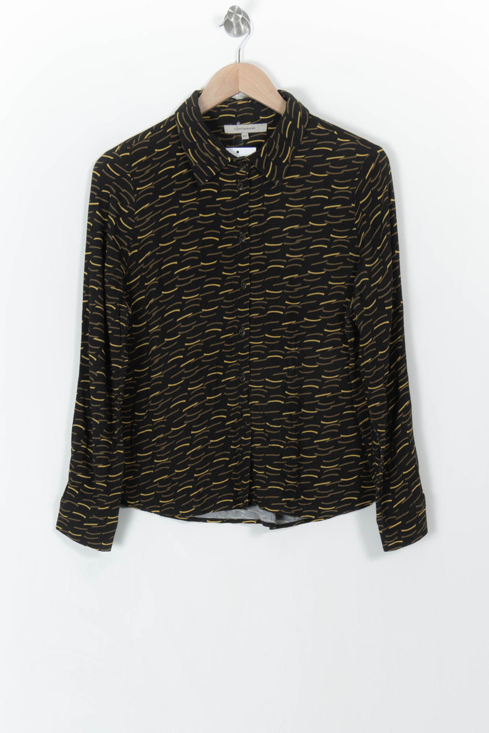 Chemisier Noir et Jaune - Taille XL/42 de la marque La Fée Maraboutée | PARAD107406 - Vendu par Paradigme - Image 2