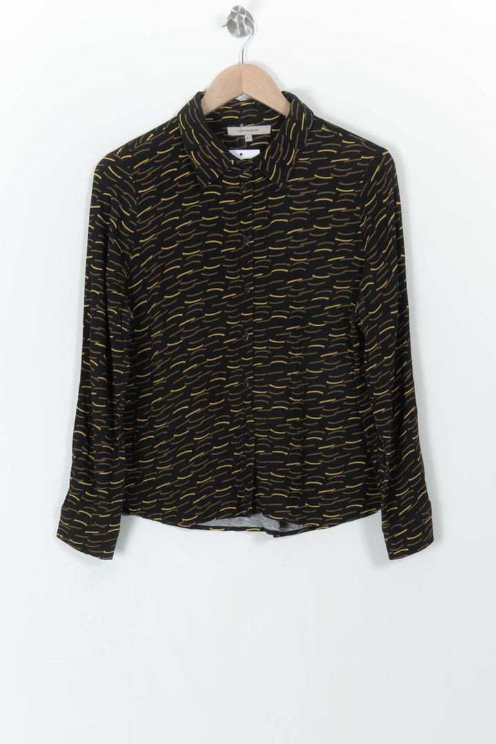 Chemisier Noir et Jaune - Taille XL/42 de la marque La Fée Maraboutée | PARAD107406 - Vendu par Paradigme - Image 2