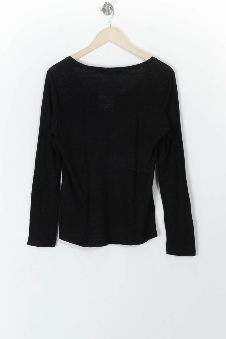 Tee-shirt Manche Longue Noir - Taille L/40 de la marque La Fée Maraboutée | PARAD107409 - Vendu par Paradigme - Image 4