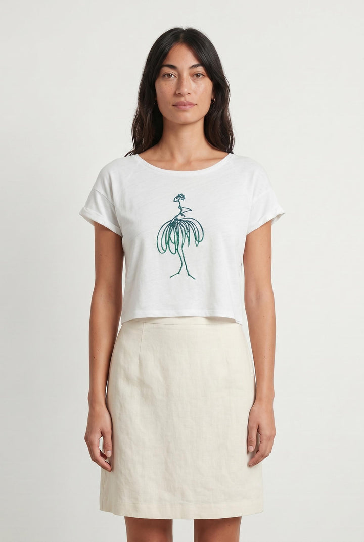 Tee-shirt Blanc - Taille M/38 de la marque One Step | PARAD107414 - Vendu par Paradigme - Image 1