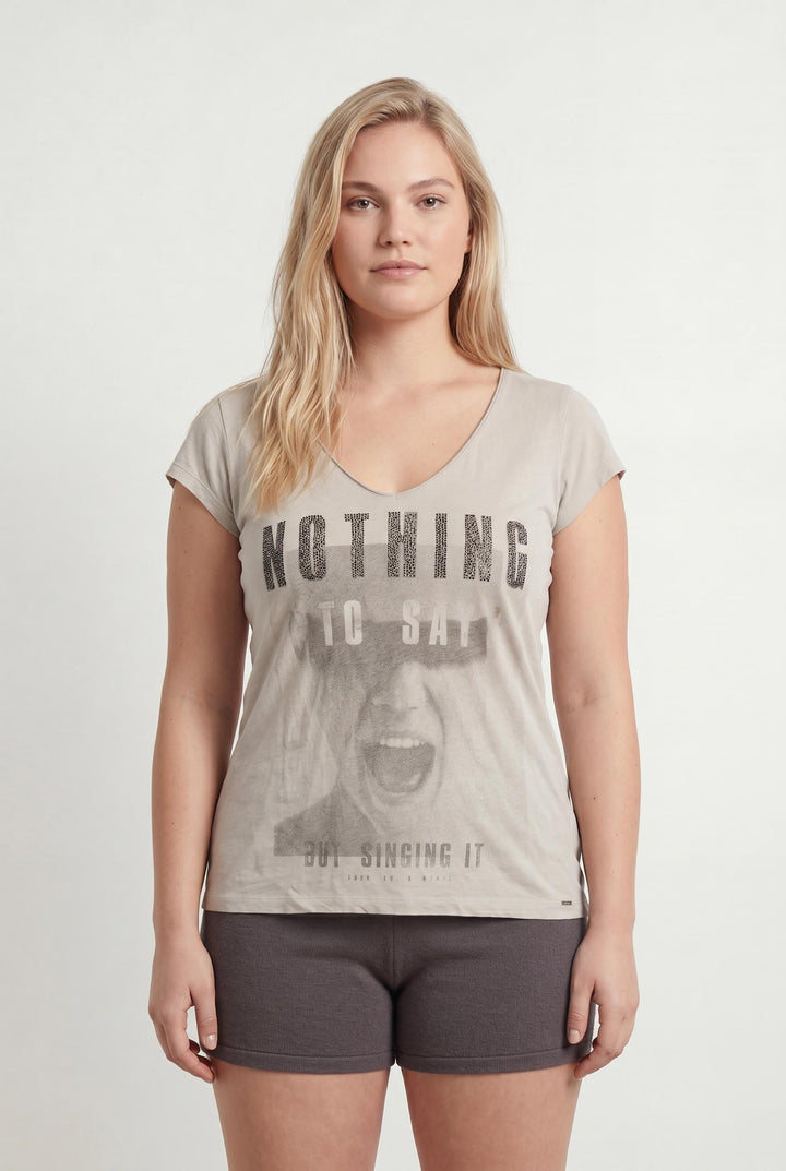 Tee-shirt Gris - Taille XL/42 de la marque IKKS | PARAD107417 - Vendu par Paradigme - Image 1