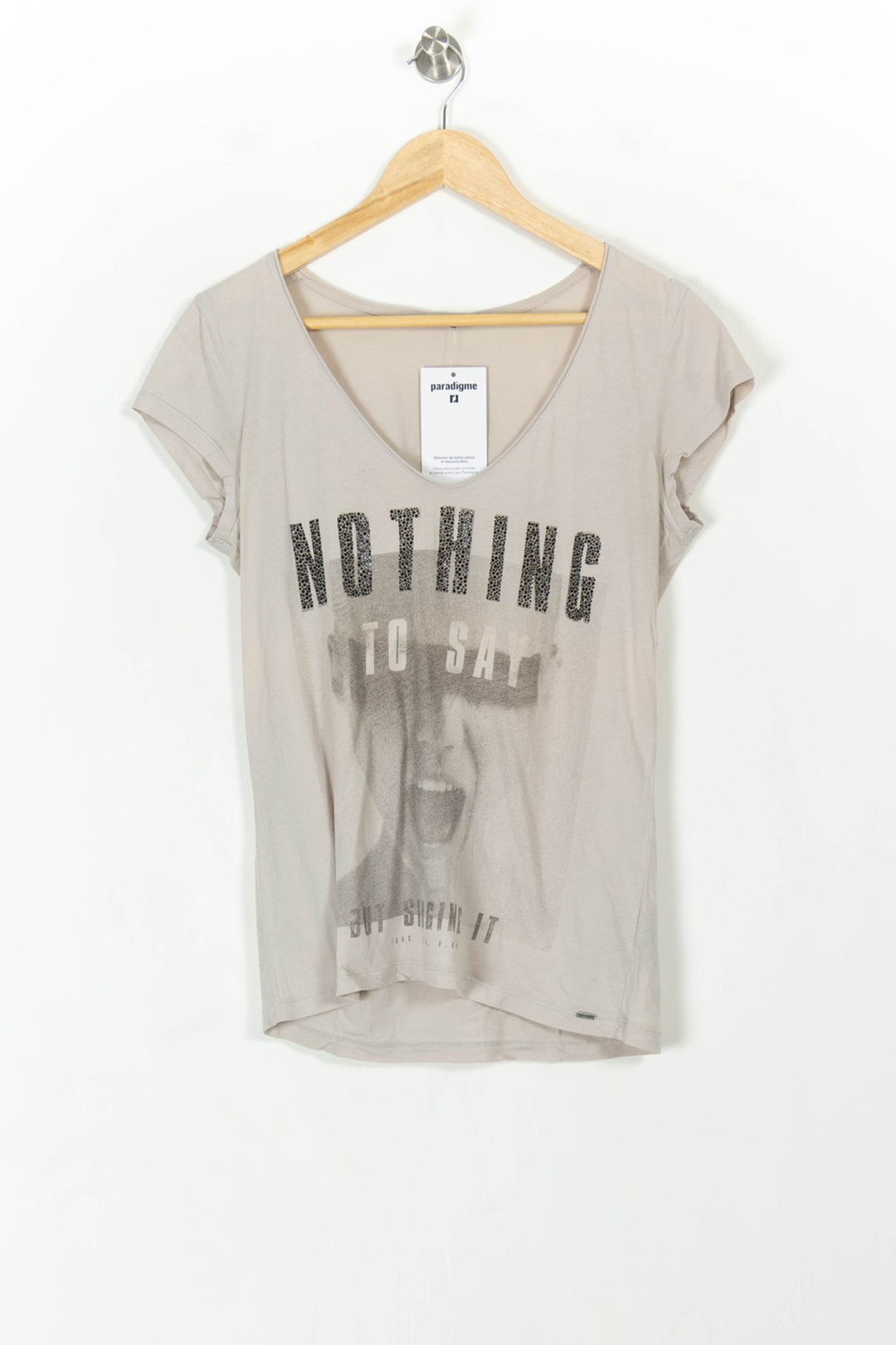 Tee-shirt Gris - Taille XL/42 de la marque IKKS | PARAD107417 - Vendu par Paradigme - Image 2