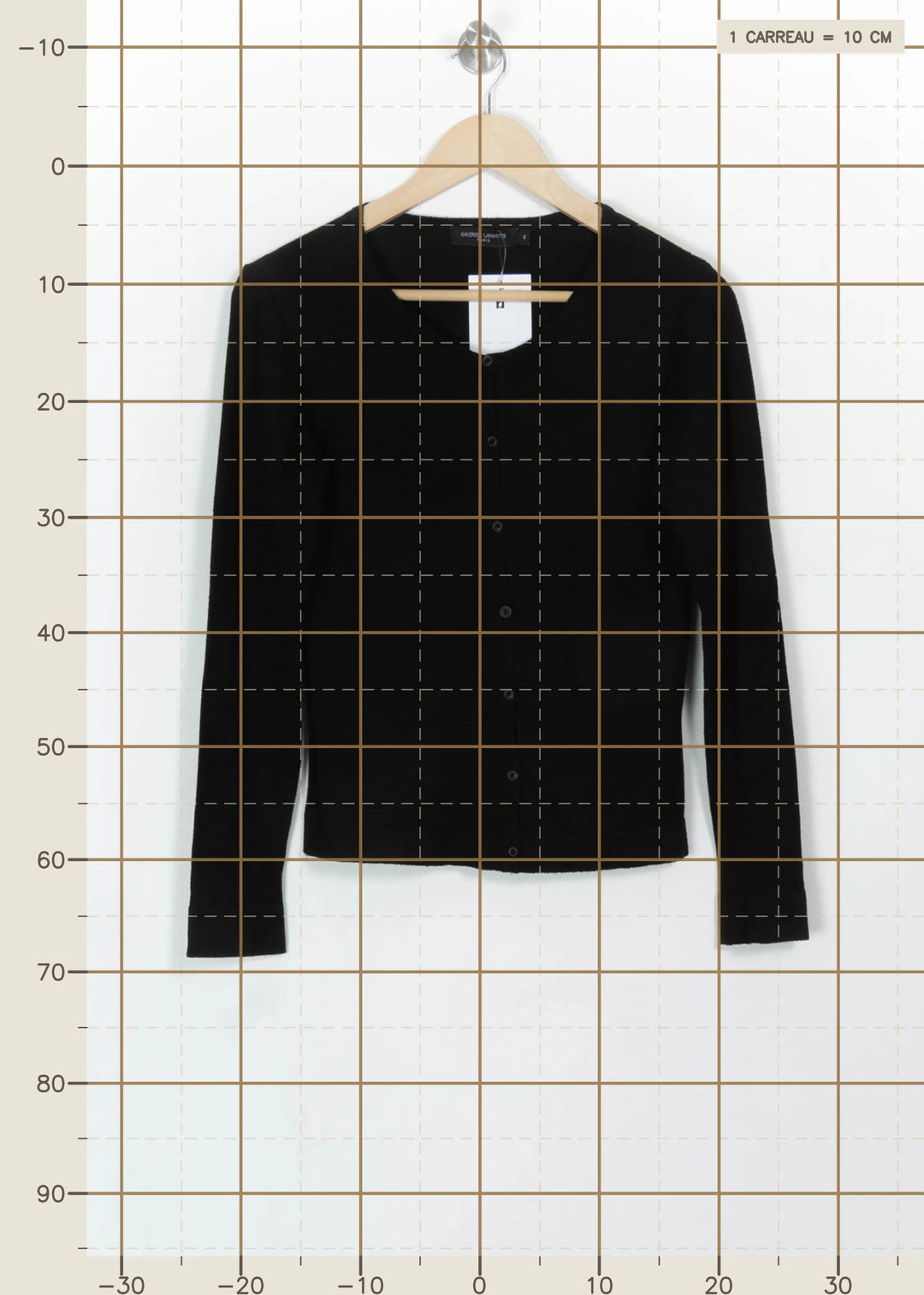 Cardigan Noir - Taille S/36 de la marque Galeries Lafayette | PARAD107425 - Vendu par Paradigme - Image 4