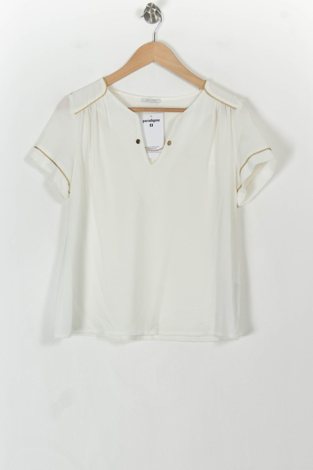 Blouse Blanche - Taille S/36 de la marque IKKS | PARAD107429 - Vendu par Paradigme - Image 2