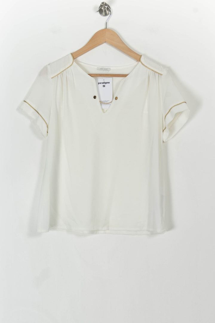 Blouse Blanche - Taille S/36 de la marque IKKS | PARAD107429 - Vendu par Paradigme - Image 2