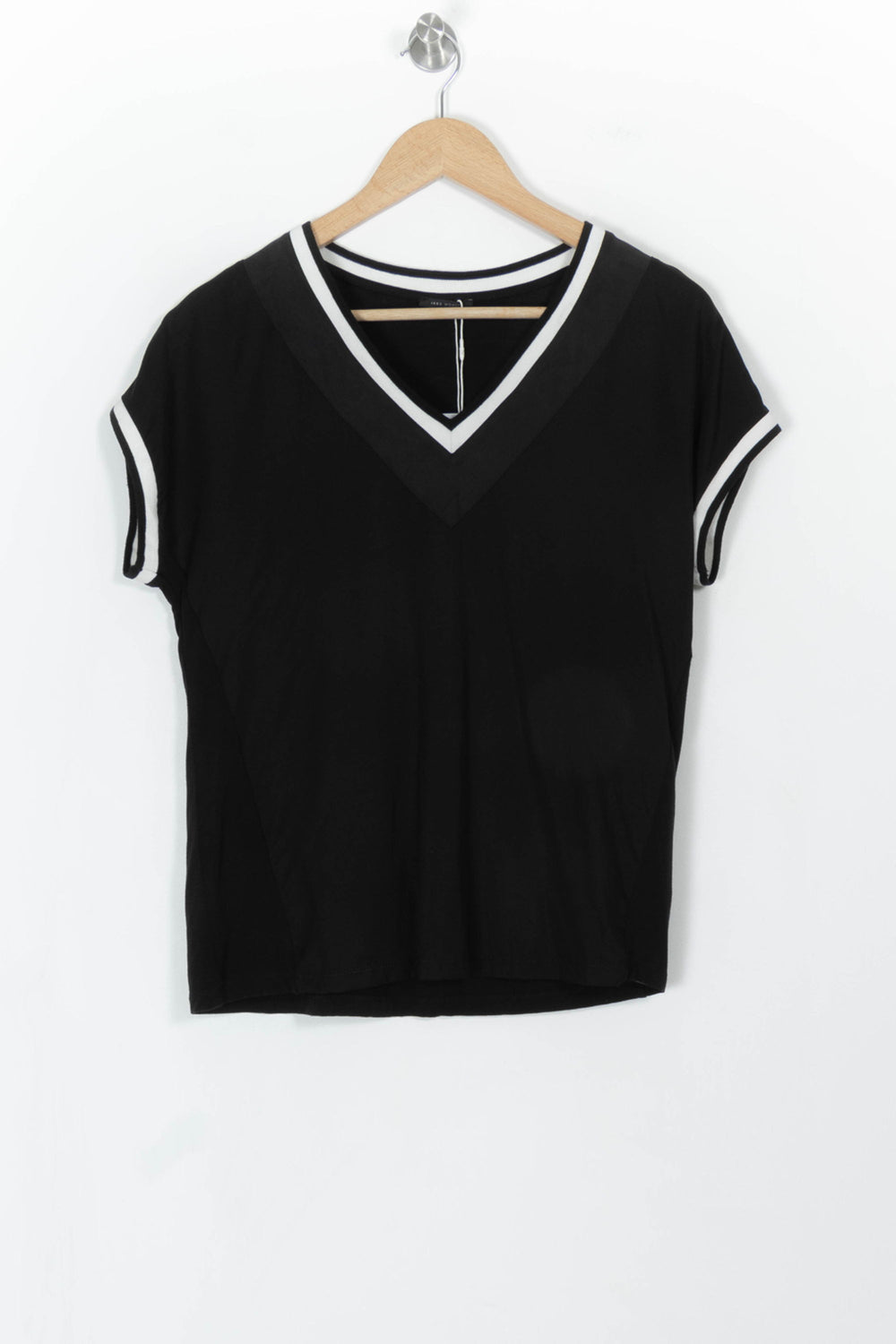 Tee-shirt noir et blanc - Taille S/36 de la marque IKKS | PARAD107430 - Vendu par Paradigme - Image 2