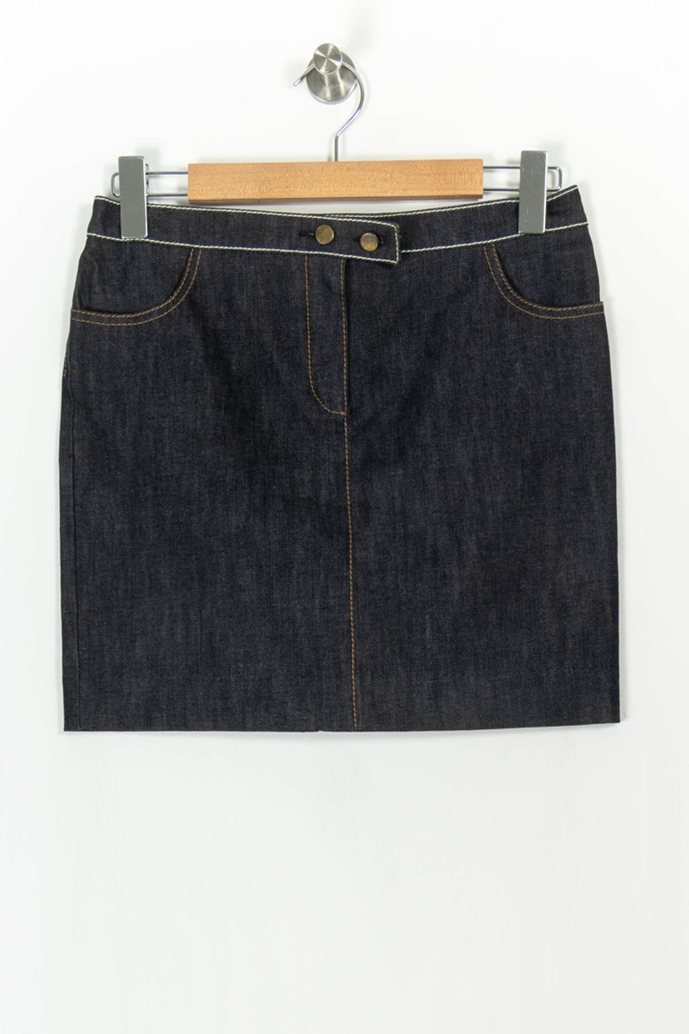 Jupe Droite Bleue - Taille M/38 de la marque Paule Ka | PARAD107436 - Vendu par Paradigme - Image 2