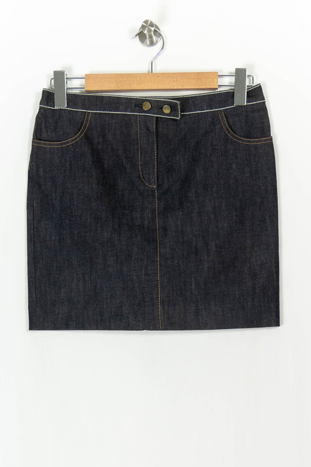 Jupe Droite Bleue - Taille M/38 de la marque Paule Ka | PARAD107436 - Vendu par Paradigme - Image 2