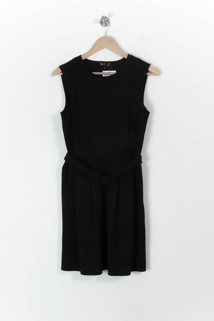 Robe Sans Manches Noire - Taille M/38 de la marque Agnès b. | PARAD107446 - Vendu par Paradigme - Image 2