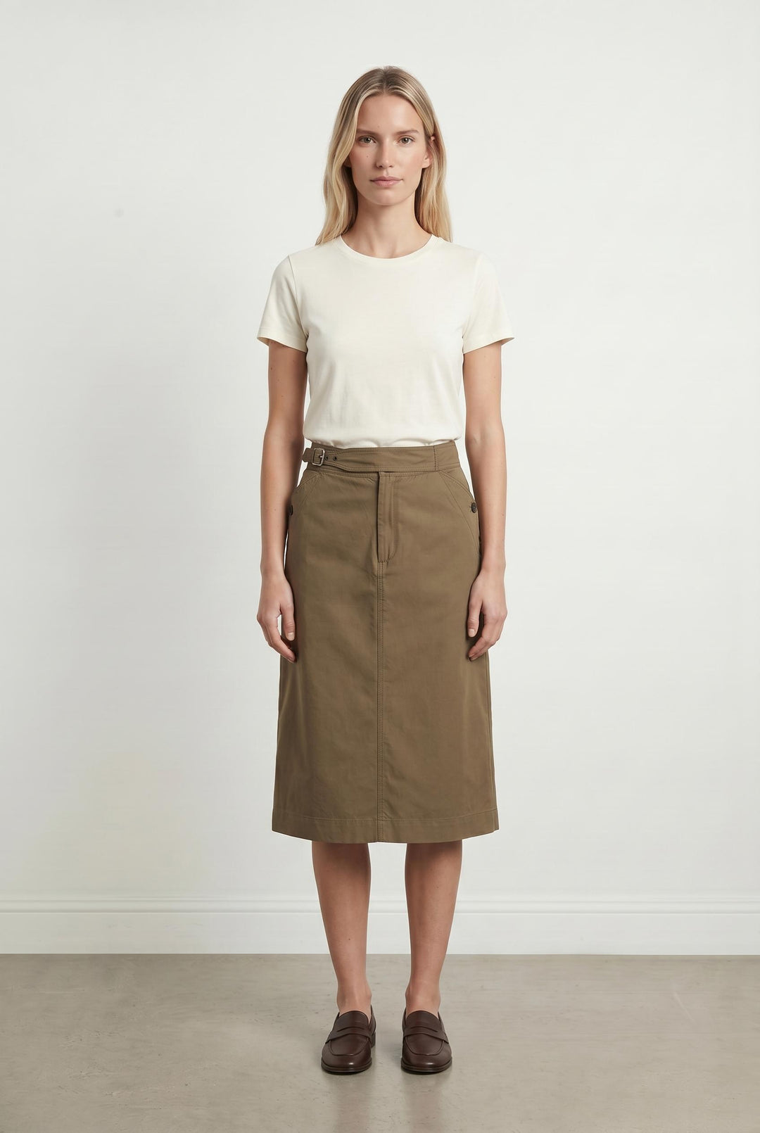Jupe Droite Beige - Taille S/36 de la marque Comptoir des Cotonniers | PARAD107447 - Vendu par Paradigme - Image 1