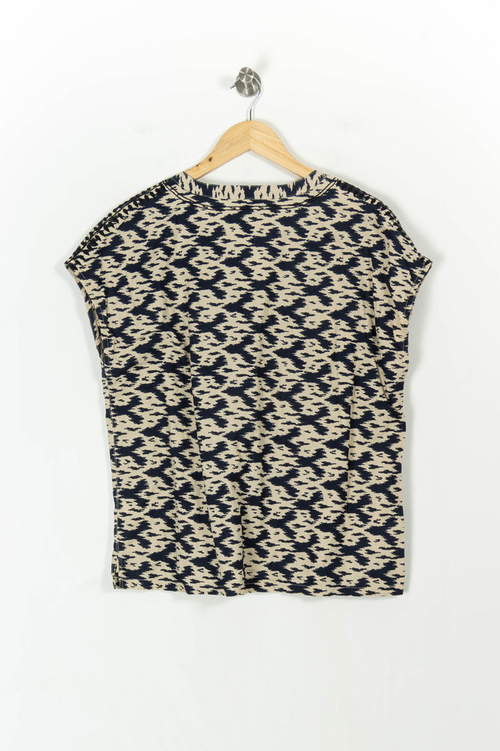Blouse Beige et Bleu - Taille XL/42 de la marque Caroll | PARAD107449 - Vendu par Paradigme - Image 4