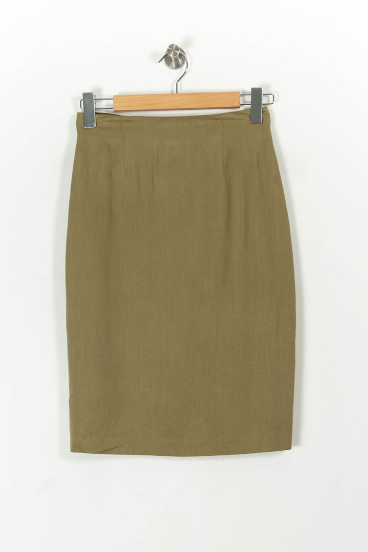 Jupe Crayon Verte - Taille L/40 de la marque Max Mara | PARAD107450 - Vendu par Paradigme - Image 4