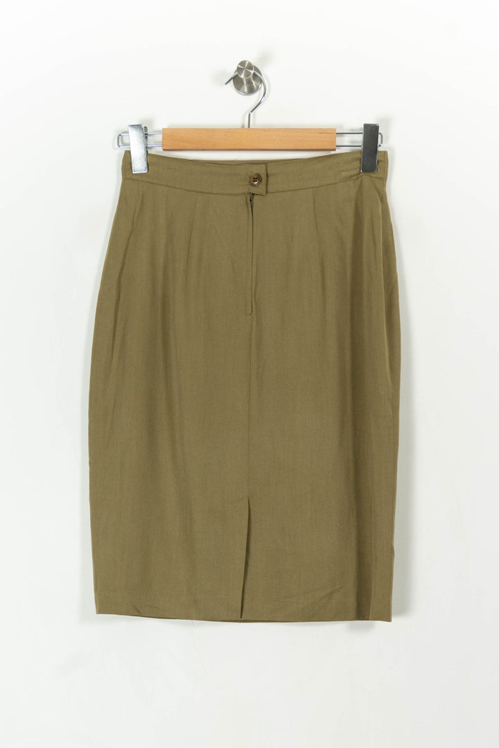 Jupe Crayon Verte - Taille L/40 de la marque Max Mara | PARAD107450 - Vendu par Paradigme - Image 2