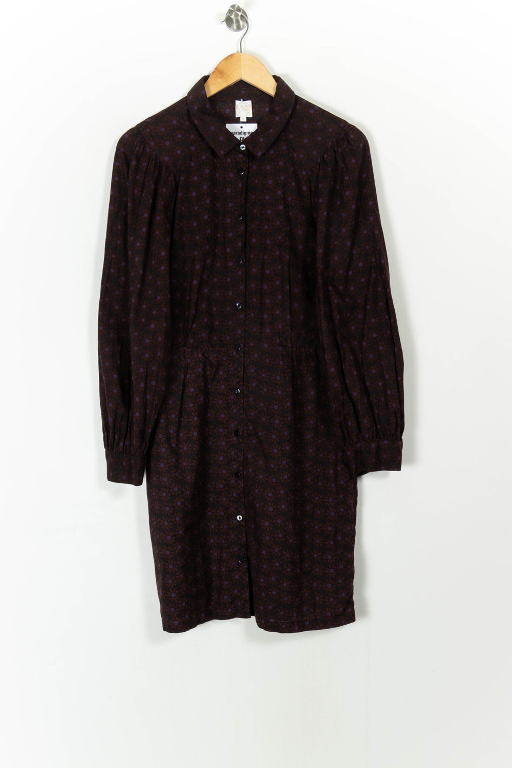 Robe Chemise Bordeaux - Taille L/40 de la marque Des petits hauts | PARAD107456 - Vendu par Paradigme - Image 2