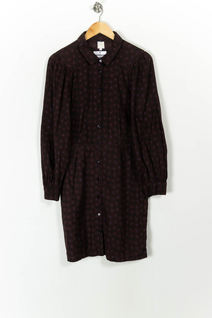 Robe Chemise Bordeaux - Taille L/40 de la marque Des petits hauts | PARAD107456 - Vendu par Paradigme - Image 2