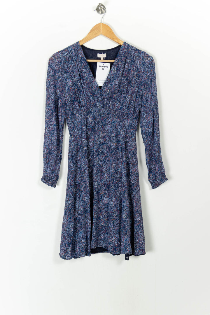 Robe Courte Violette et Bleue - Taille S/36 de la marque Pablo | PARAD107458 - Vendu par Paradigme - Image 2