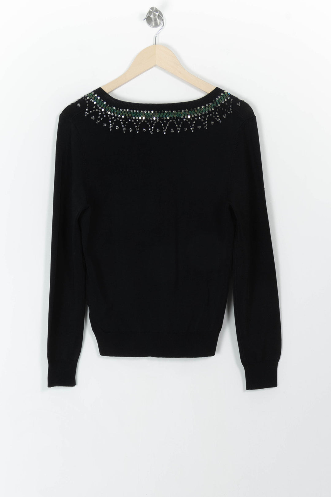 Cardigan Noir et Vert - Taille M/38 de la marque Rodier | PARAD107462 - Vendu par Paradigme - Image 4