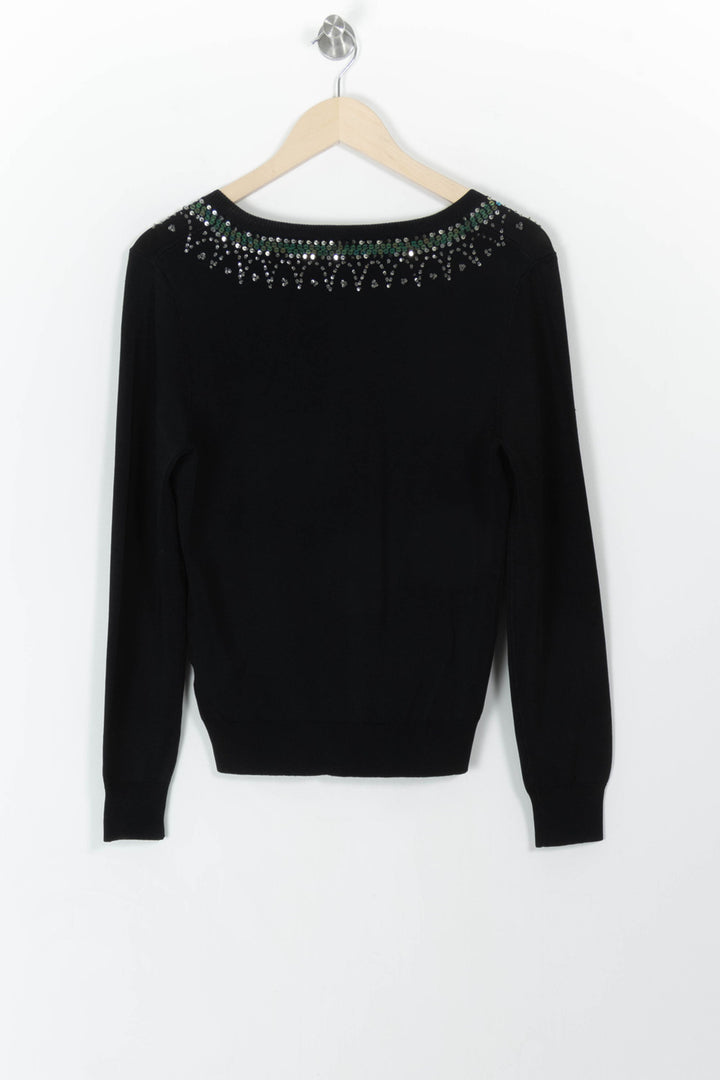 Cardigan Noir et Vert - Taille M/38 de la marque Rodier | PARAD107462 - Vendu par Paradigme - Image 4