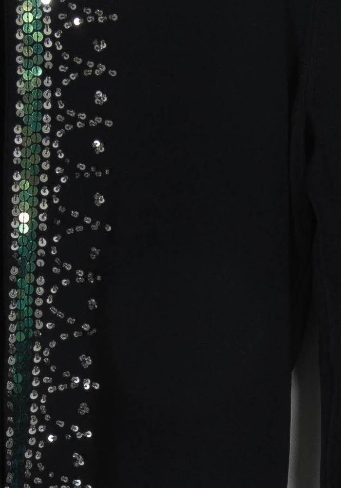 Cardigan Noir et Vert - Taille M/38 de la marque Rodier | PARAD107462 - Vendu par Paradigme - Image 3