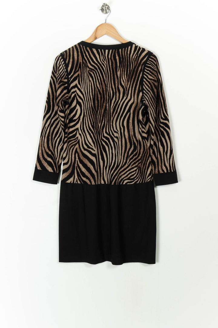 Robe Noire et Beige - Taille XXL/44 de la marque Indies | PARAD107465 - Vendu par Paradigme - Image 4