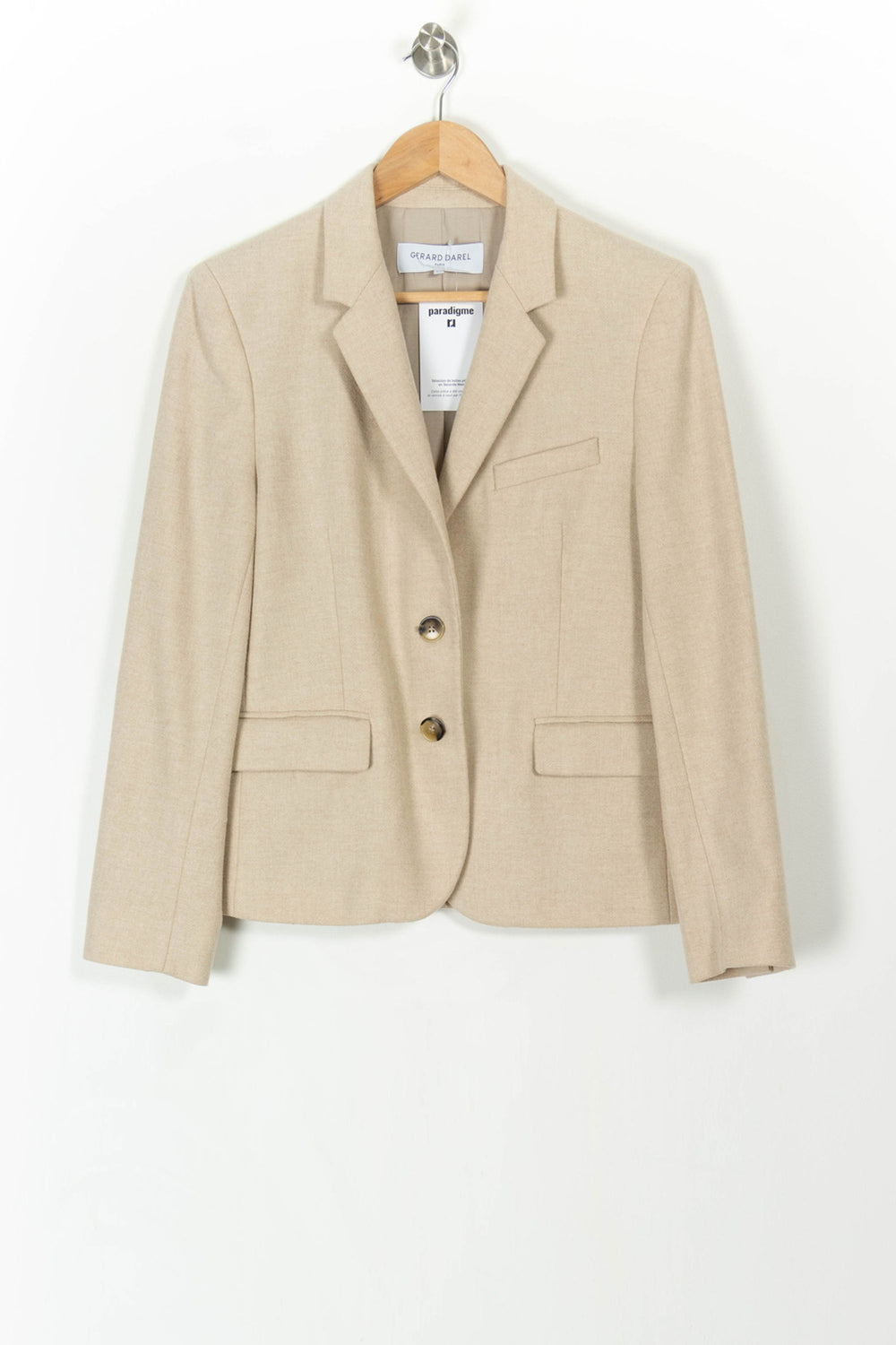 Veste Beige - Taille M/38 de la marque Gerard Darel | PARAD107467 - Vendu par Paradigme - Image 2
